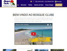 Tablet Screenshot of bosqueclube.com.br